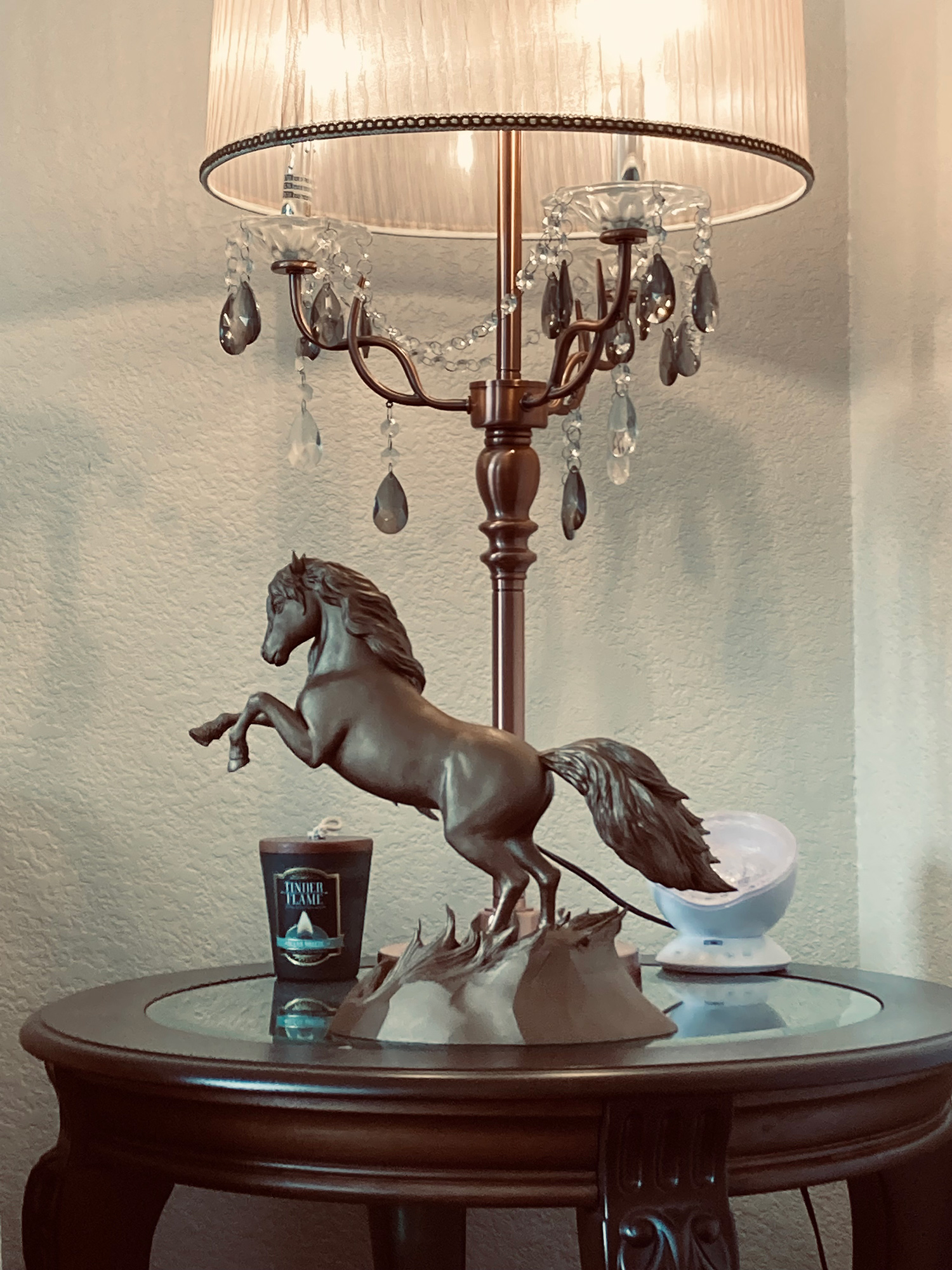 Horse Figurine in Bronze color as Interior Decoration
